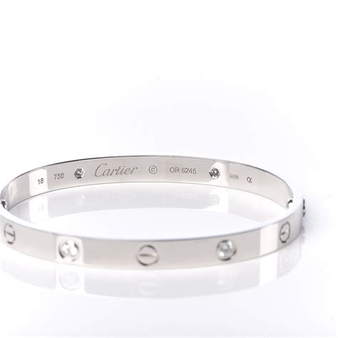 cartier white gold bracelet.